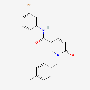 molecular formula C20H17BrN2O2 B6547427 N-(3-bromophenyl)-1-[(4-methylphenyl)methyl]-6-oxo-1,6-dihydropyridine-3-carboxamide CAS No. 946362-65-8