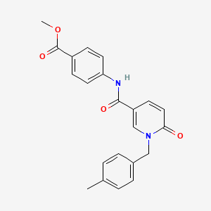 molecular formula C22H20N2O4 B6547440 methyl 4-{1-[(4-methylphenyl)methyl]-6-oxo-1,6-dihydropyridine-3-amido}benzoate CAS No. 946362-71-6