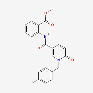 molecular formula C22H20N2O4 B6547445 methyl 2-{1-[(4-methylphenyl)methyl]-6-oxo-1,6-dihydropyridine-3-amido}benzoate CAS No. 946230-38-2