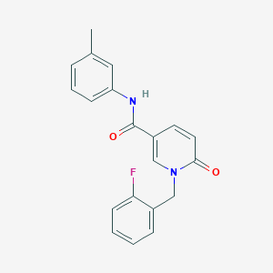 molecular formula C20H17FN2O2 B6547457 1-[(2-fluorophenyl)methyl]-N-(3-methylphenyl)-6-oxo-1,6-dihydropyridine-3-carboxamide CAS No. 946362-83-0