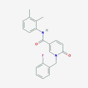 molecular formula C21H19FN2O2 B6547535 N-(2,3-dimethylphenyl)-1-[(2-fluorophenyl)methyl]-6-oxo-1,6-dihydropyridine-3-carboxamide CAS No. 946363-13-9