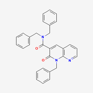 molecular formula C30H25N3O2 B6547757 N,N,1-tribenzyl-2-oxo-1,2-dihydro-1,8-naphthyridine-3-carboxamide CAS No. 946232-04-8