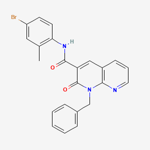 molecular formula C23H18BrN3O2 B6547798 1-benzyl-N-(4-bromo-2-methylphenyl)-2-oxo-1,2-dihydro-1,8-naphthyridine-3-carboxamide CAS No. 946351-89-9