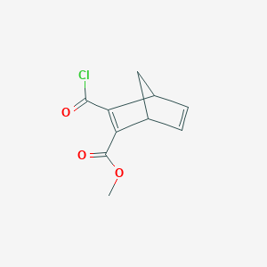 molecular formula C10H9ClO3 B065482 Bicyclo[2.2.1]hepta-2,5-diene-2-carboxylic acid, 3-(chlorocarbonyl)-, methyl ester (9CI) CAS No. 174506-50-4