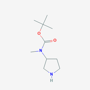 molecular formula C10H20N2O2 B065484 Tert-butyl methyl(pyrrolidin-3-yl)carbamate CAS No. 172478-00-1