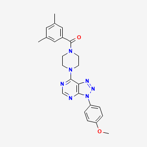 molecular formula C24H25N7O2 B6548513 1-(3,5-dimethylbenzoyl)-4-[3-(4-methoxyphenyl)-3H-[1,2,3]triazolo[4,5-d]pyrimidin-7-yl]piperazine CAS No. 946364-39-2