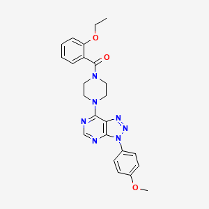 molecular formula C24H25N7O3 B6548534 1-(2-ethoxybenzoyl)-4-[3-(4-methoxyphenyl)-3H-[1,2,3]triazolo[4,5-d]pyrimidin-7-yl]piperazine CAS No. 946230-32-6