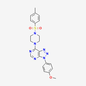 molecular formula C22H23N7O3S B6548706 1-[3-(4-methoxyphenyl)-3H-[1,2,3]triazolo[4,5-d]pyrimidin-7-yl]-4-(4-methylbenzenesulfonyl)piperazine CAS No. 946315-86-2
