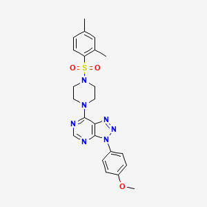 molecular formula C23H25N7O3S B6548730 1-(2,4-dimethylbenzenesulfonyl)-4-[3-(4-methoxyphenyl)-3H-[1,2,3]triazolo[4,5-d]pyrimidin-7-yl]piperazine CAS No. 946207-15-4