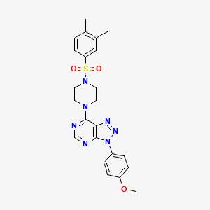 molecular formula C23H25N7O3S B6548746 1-(3,4-dimethylbenzenesulfonyl)-4-[3-(4-methoxyphenyl)-3H-[1,2,3]triazolo[4,5-d]pyrimidin-7-yl]piperazine CAS No. 946286-56-2