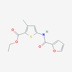 molecular formula C13H13NO4S B6548873 ethyl 5-(furan-2-amido)-3-methylthiophene-2-carboxylate CAS No. 477567-73-0