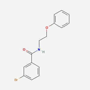 molecular formula C15H14BrNO2 B6548893 3-bromo-N-(2-phenoxyethyl)benzamide CAS No. 903796-26-9