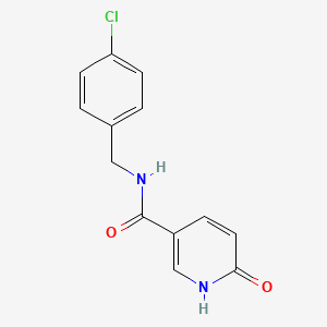 N-[(4-chlorophenyl)methyl]-6-hydroxypyridine-3-carboxamide