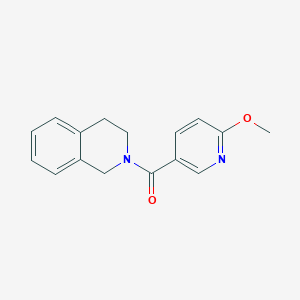 molecular formula C16H16N2O2 B6548920 2-(6-methoxypyridine-3-carbonyl)-1,2,3,4-tetrahydroisoquinoline CAS No. 1324416-68-3