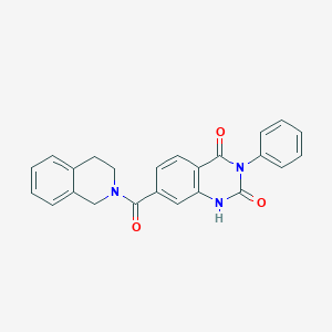 molecular formula C24H19N3O3 B6548926 3-phenyl-7-(1,2,3,4-tetrahydroisoquinoline-2-carbonyl)-1,2,3,4-tetrahydroquinazoline-2,4-dione CAS No. 1251643-49-8