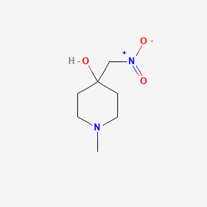 molecular formula C7H14N2O3 B6548959 1-methyl-4-(nitromethyl)piperidin-4-ol CAS No. 116250-49-8