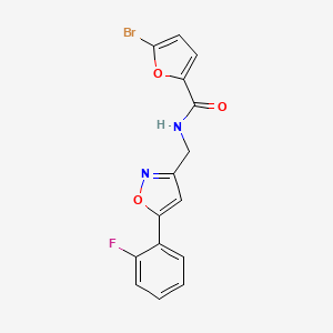 5-bromo-N-{[5-(2-fluorophenyl)-1,2-oxazol-3-yl]methyl}furan-2-carboxamide