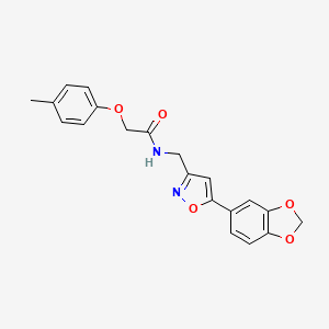 N-{[5-(2H-1,3-benzodioxol-5-yl)-1,2-oxazol-3-yl]methyl}-2-(4-methylphenoxy)acetamide