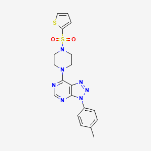 1-[3-(4-methylphenyl)-3H-[1,2,3]triazolo[4,5-d]pyrimidin-7-yl]-4-(thiophene-2-sulfonyl)piperazine