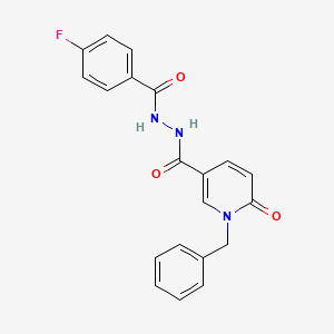 N'-(1-benzyl-6-oxo-1,6-dihydropyridine-3-carbonyl)-4-fluorobenzohydrazide