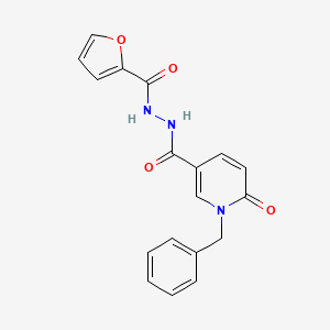 1-benzyl-N'-(furan-2-carbonyl)-6-oxo-1,6-dihydropyridine-3-carbohydrazide