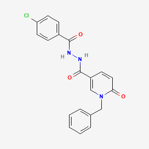 N'-(1-benzyl-6-oxo-1,6-dihydropyridine-3-carbonyl)-4-chlorobenzohydrazide