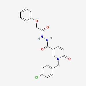 N'-{1-[(4-chlorophenyl)methyl]-6-oxo-1,6-dihydropyridine-3-carbonyl}-2-phenoxyacetohydrazide