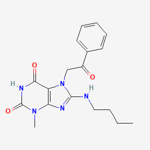 8-(butylamino)-3-methyl-7-(2-oxo-2-phenylethyl)-2,3,6,7-tetrahydro-1H-purine-2,6-dione