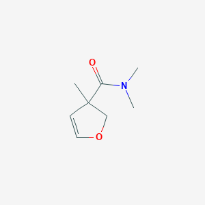 molecular formula C8H13NO2 B065499 N,N,3-trimethyl-2H-furan-3-carboxamide CAS No. 183013-84-5
