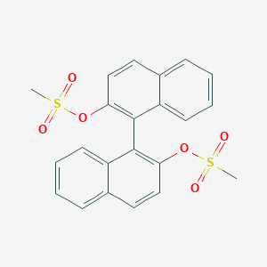 molecular formula C22H18O6S2 B065500 1,1'-Bi-2-naphthyl dimethanesulfonate CAS No. 182568-57-6