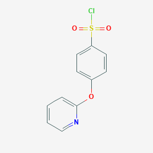 molecular formula C11H8ClNO3S B065501 4-(吡啶-2-氧基)苯-1-磺酰氯 CAS No. 192329-94-5