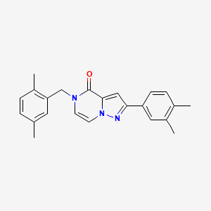 2-(3,4-dimethylphenyl)-5-[(2,5-dimethylphenyl)methyl]-4H,5H-pyrazolo[1,5-a]pyrazin-4-one