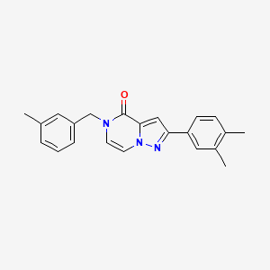 2-(3,4-dimethylphenyl)-5-[(3-methylphenyl)methyl]-4H,5H-pyrazolo[1,5-a]pyrazin-4-one