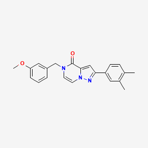 2-(3,4-dimethylphenyl)-5-[(3-methoxyphenyl)methyl]-4H,5H-pyrazolo[1,5-a]pyrazin-4-one