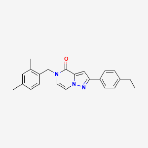 5-[(2,4-dimethylphenyl)methyl]-2-(4-ethylphenyl)-4H,5H-pyrazolo[1,5-a]pyrazin-4-one