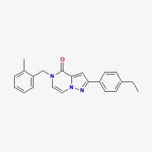 2-(4-ethylphenyl)-5-[(2-methylphenyl)methyl]-4H,5H-pyrazolo[1,5-a]pyrazin-4-one