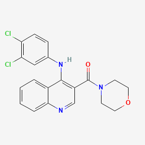 N-(3,4-dichlorophenyl)-3-(morpholine-4-carbonyl)quinolin-4-amine