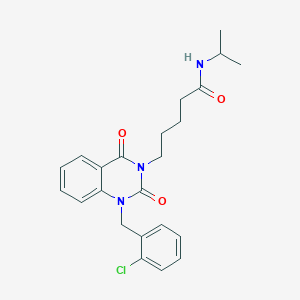 5-{1-[(2-chlorophenyl)methyl]-2,4-dioxo-1,2,3,4-tetrahydroquinazolin-3-yl}-N-(propan-2-yl)pentanamide