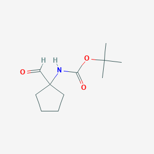 molecular formula C11H19NO3 B065506 叔丁基(1-甲酰基环戊基)氨基甲酸酯 CAS No. 168539-99-9