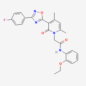 N-(2-ethoxyphenyl)-2-{3-[3-(4-fluorophenyl)-1,2,4-oxadiazol-5-yl]-4,6-dimethyl-2-oxo-1,2-dihydropyridin-1-yl}acetamide