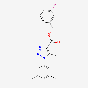 (3-fluorophenyl)methyl 1-(3,5-dimethylphenyl)-5-methyl-1H-1,2,3-triazole-4-carboxylate