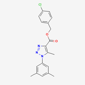 (4-chlorophenyl)methyl 1-(3,5-dimethylphenyl)-5-methyl-1H-1,2,3-triazole-4-carboxylate