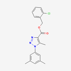 (2-chlorophenyl)methyl 1-(3,5-dimethylphenyl)-5-methyl-1H-1,2,3-triazole-4-carboxylate