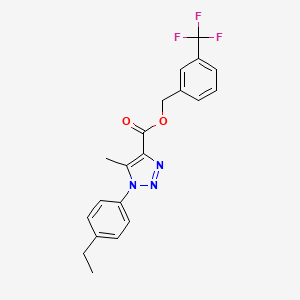 [3-(trifluoromethyl)phenyl]methyl 1-(4-ethylphenyl)-5-methyl-1H-1,2,3-triazole-4-carboxylate