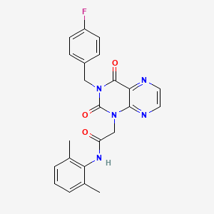 N-(2,6-dimethylphenyl)-2-{3-[(4-fluorophenyl)methyl]-2,4-dioxo-1,2,3,4-tetrahydropteridin-1-yl}acetamide