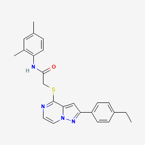 N-(2,4-dimethylphenyl)-2-{[2-(4-ethylphenyl)pyrazolo[1,5-a]pyrazin-4-yl]sulfanyl}acetamide