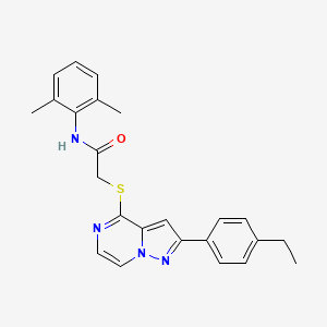 N-(2,6-dimethylphenyl)-2-{[2-(4-ethylphenyl)pyrazolo[1,5-a]pyrazin-4-yl]sulfanyl}acetamide