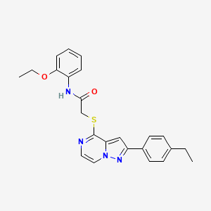 N-(2-ethoxyphenyl)-2-{[2-(4-ethylphenyl)pyrazolo[1,5-a]pyrazin-4-yl]sulfanyl}acetamide