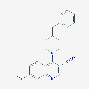 4-(4-benzylpiperidin-1-yl)-7-methoxyquinoline-3-carbonitrile