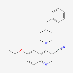 4-(4-benzylpiperidin-1-yl)-6-ethoxyquinoline-3-carbonitrile